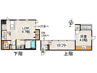 CB東大宮パサージュ【1階】の間取り