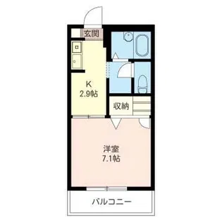 ジュネス・アイ【1階】の間取り
