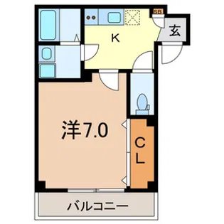 アムールⅢ【2階】の間取り