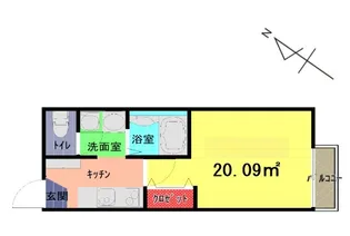 シャオラン上尾【1階】の間取り