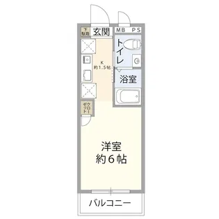 ウッドハウス西大宮【2階】の間取り