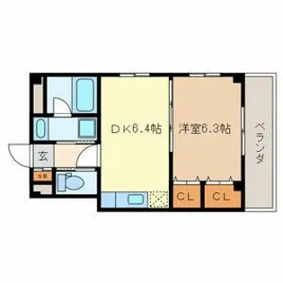 メゾン・コリーヌ【3階】の間取り