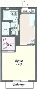 クレセントA【2階】の間取り