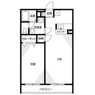 アムール Mimura【1階】の間取り
