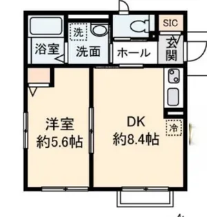 タジマハイツ【2階】の間取り