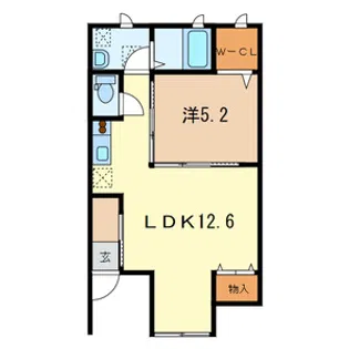 グーテベーレ【1階】の間取り