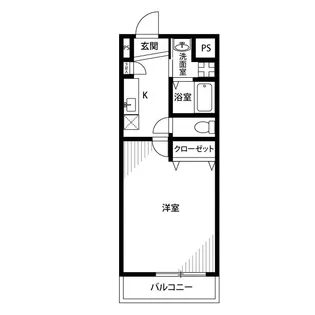 アンプルール フェール 岩波【3階】の間取り