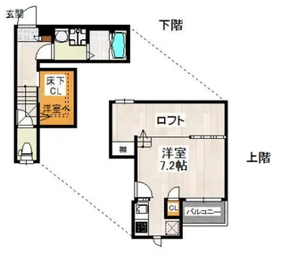 CB日進フォリア【2階】の間取り
