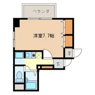 タック高砂【4階】の間取り
