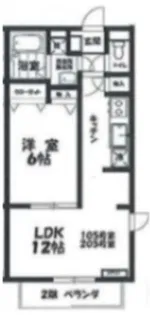 ルゴーサローズ【1階】の間取り