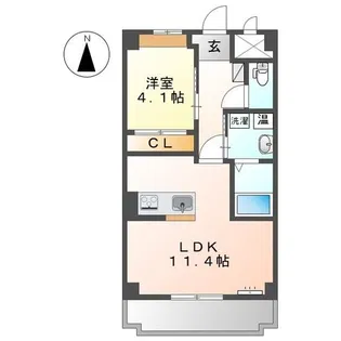 サンライズ氷川町【2階】の間取り