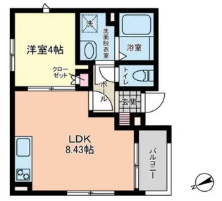 コンフィデンス東大宮C【2階】の間取り