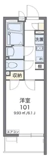 クレイノホクレレ エルア【1階】の間取り