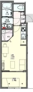 KEIAI RESIDENCE 北戸田【1階】の間取り