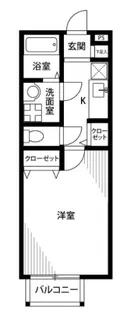 アンプルールクラージュ西青木【2階】の間取り