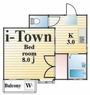 メゾンスズキ【2階】の間取り