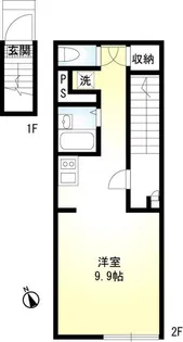 エスタシオン大成【2階】の間取り