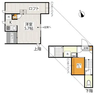 CB宮原スピカ【2階】の間取り