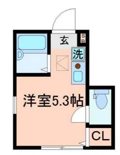 バーミープレイス王子Ⅱ【1階】の間取り