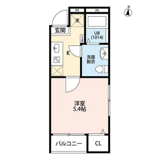 エクセラン所沢【1階】の間取り