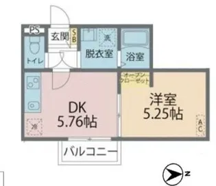 カインドネス北浦和【3階】の間取り