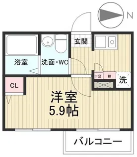 ブルーム浦和元町【2階】の間取り