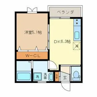 ラヴェール新生【2階】の間取り