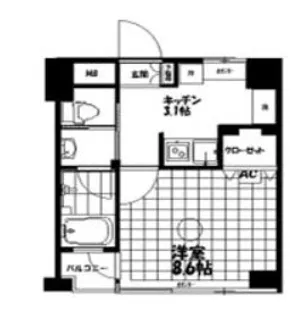 URBAN SELECT MUSASHIURAWA【4階】の間取り