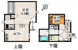 CB指扇ジラソーレ【1階】の間取り