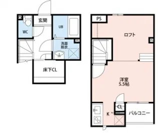 CB春日部クイント【1階】の間取り
