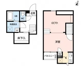 CB春日部カルモ【2階】の間取り