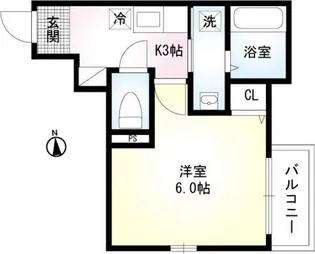 グリーンテラス所沢【2階】の間取り