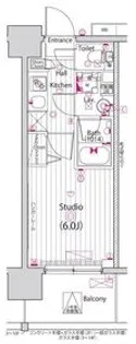 ガーラ・プライム川口【6階】の間取り
