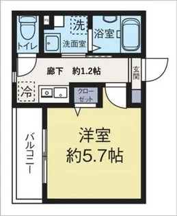 West Crystal【3階】の間取り