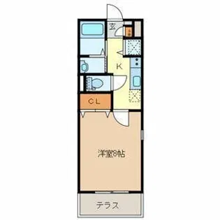 マイシティ上小町【1階】の間取り