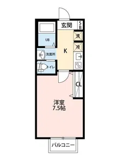 カルベローナ【1階】の間取り
