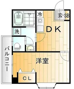 ノースレジェンド王子【4階】の間取り