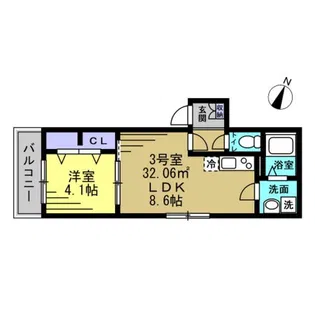 AJ宮原【2階】の間取り