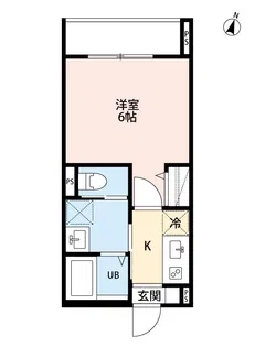 レジデンス鉄博(レジデンステッパク)【1階】の間取り