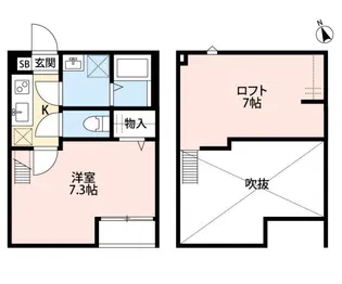 ヴィラ東浦和【2階】の間取り