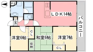 N・ステージ【303号室】の間取り