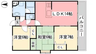 N・ステージ【704号室】の間取り