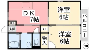 ピースフル【101号室】の間取り