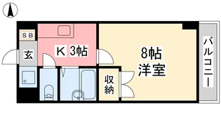 シェモア生石【3階】の間取り