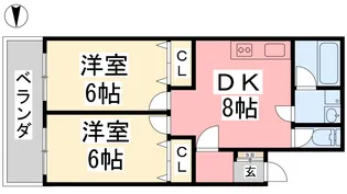 緑風館山西町【302号室】の間取り