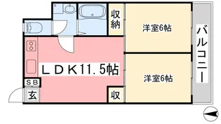 アイリッシュコート美沢【405号室】の間取り