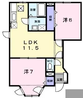 ヴィラ軽井沢B【102号室】の間取り
