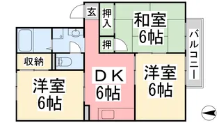 ライブリーハイム ミーサ B棟【202号室】の間取り