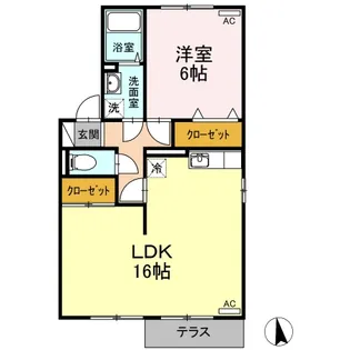 セジュール楓【101号室】の間取り