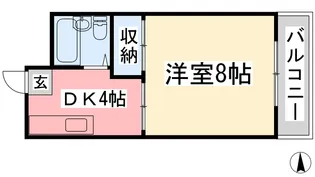 河塚ビル【203号室】の間取り